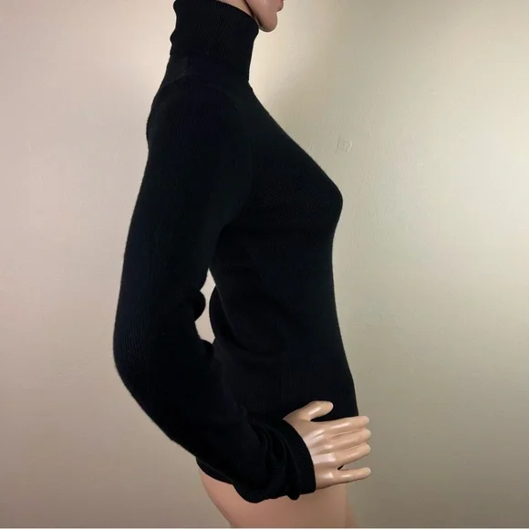 NEW BARDOT REVOLVE BLACK ONE-SHOULDER RIBBED TOP - Picture 4 of 5